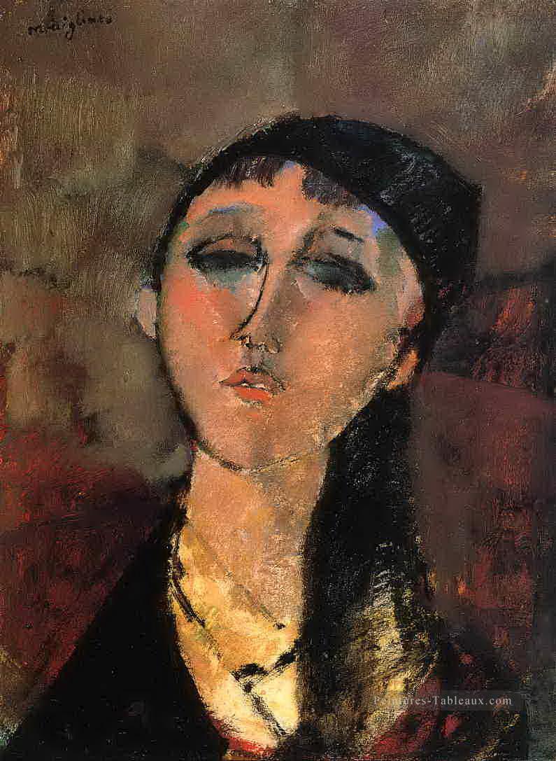 portrait d’une jeune fille louise 1915 Amedeo Modigliani Peintures à l'huile